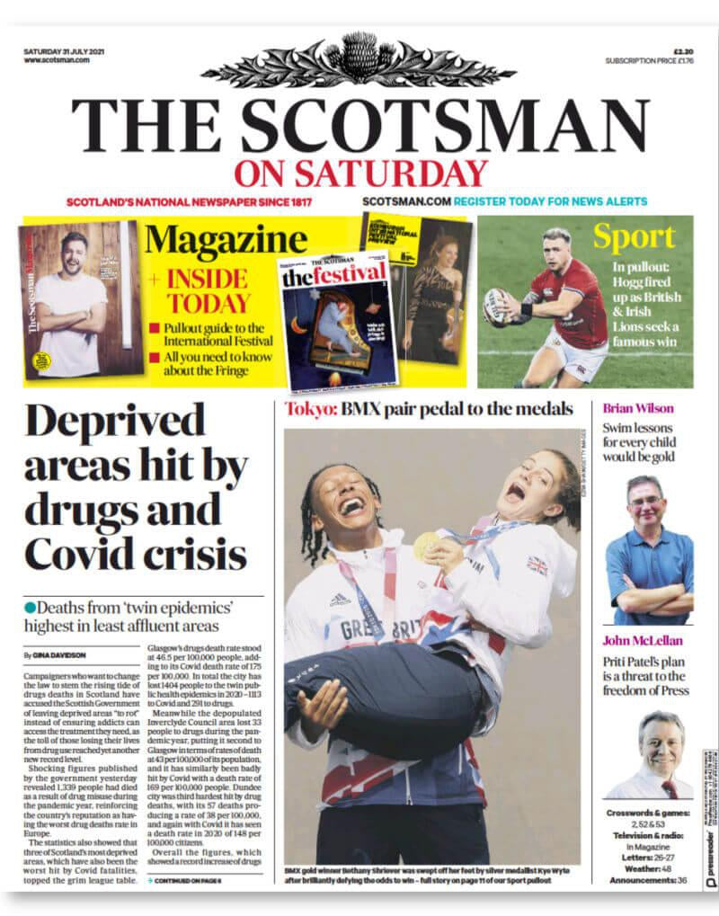 Blue Brontide in The Scotsman