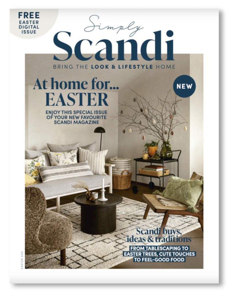 Blue Brontide features in simply scandi Easter magazine