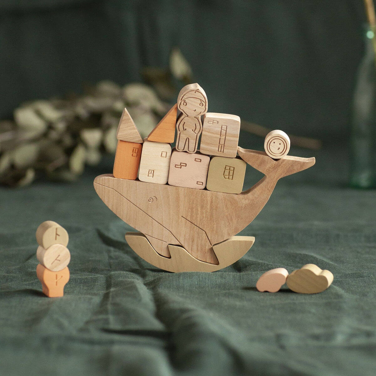 babai toys wooden balancing game stories from the sea colour