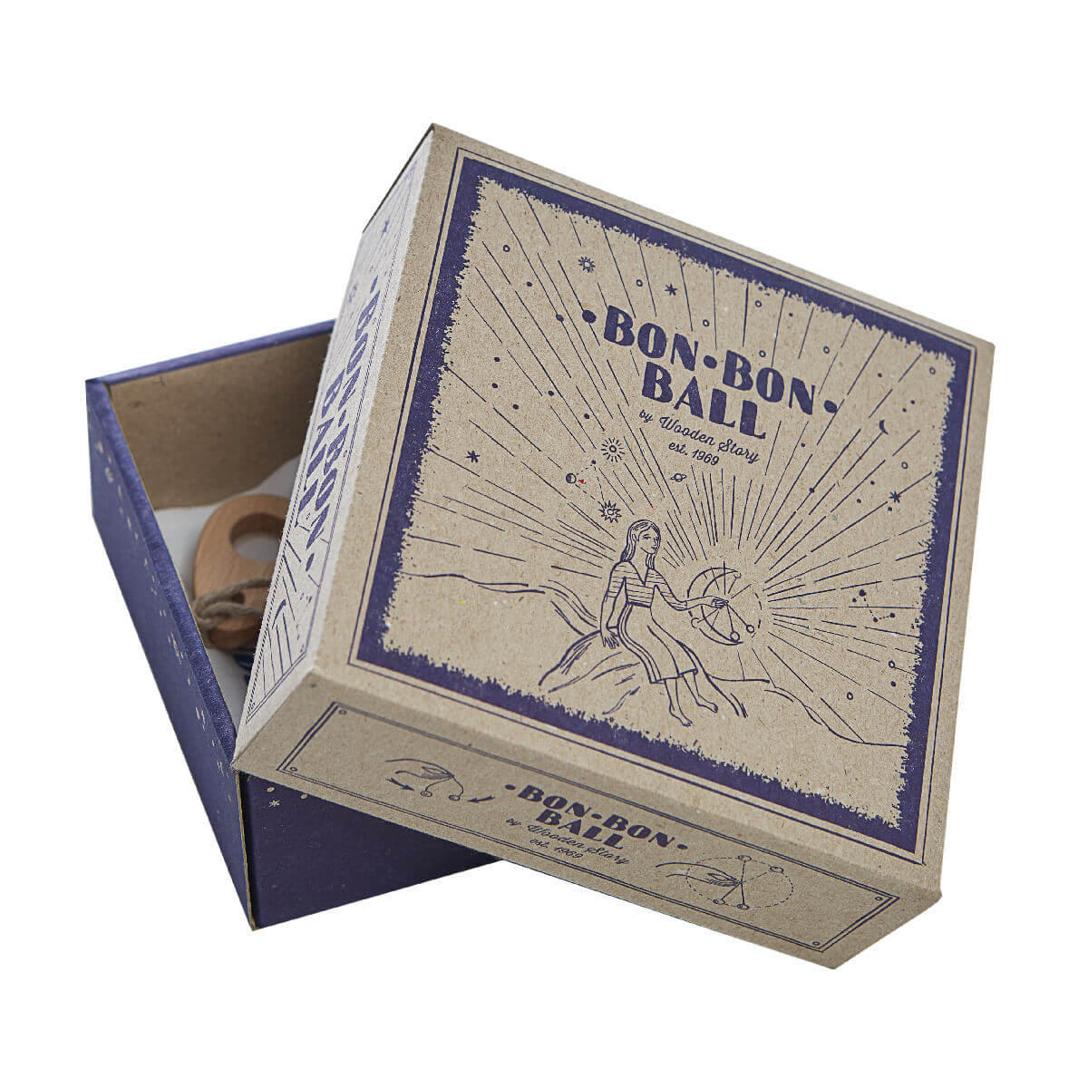 bon bon ball paper box traditional toys by wooden story