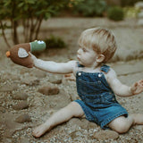 pebblechild fairtrade crochet mallard duck rattle