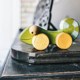 friendly toys wooden push and pull toy chameleon