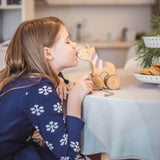 friendly toys wooden pull along toy unicorn