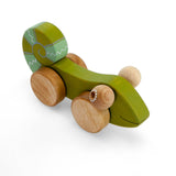 friendly toys wooden push and pull toy chameleon