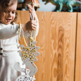 milin wooden lacing toy dinosaur alex the dinosaur
