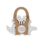 milin toys wooden lacing toy freddie the dinosaur