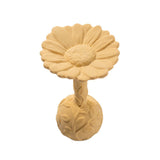 Natruba natural rubber baby rattle in daisy flower