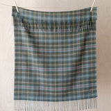 the tartan blanket co lambswool baby blanket in mackenzie weathered tartan