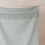 The tartan blanket company super soft lambswool baby blanket in nursery sage gingham