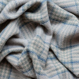 the tartan blanket company super soft lambswool baby blanket in sage glen check