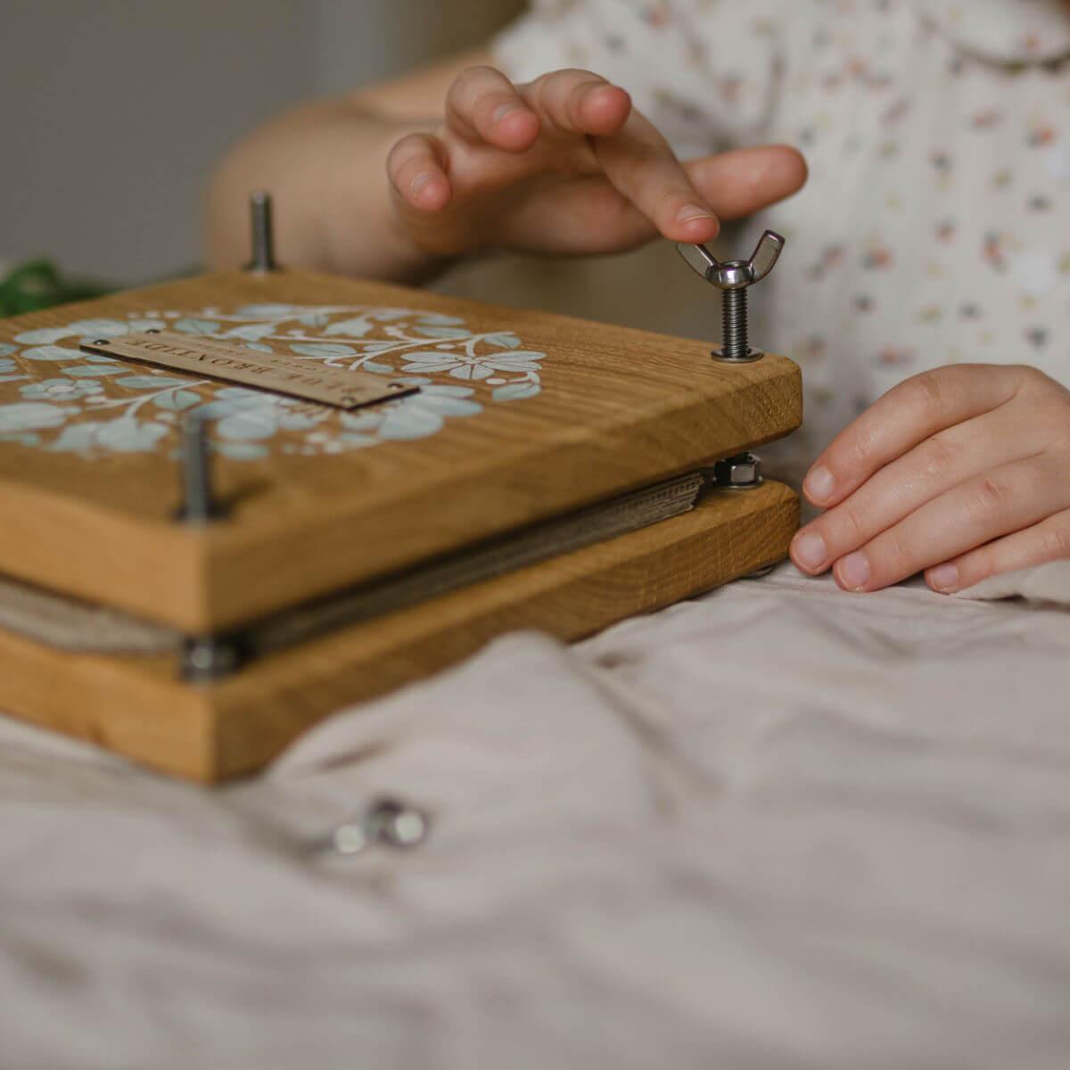 heirloom wooden flower press at blue brontide UK