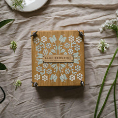 Heirloom wooden flower press small at blue brontide UK