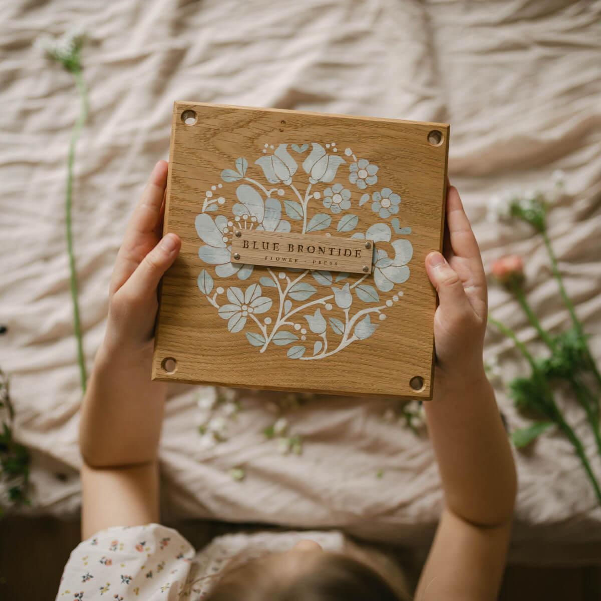 heirloom wooden flower press at blue brontide UK