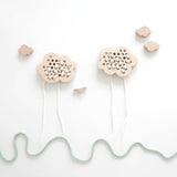 Natural Wooden Children's Lacing / Threading Toy - Cloud - Bluebrontide