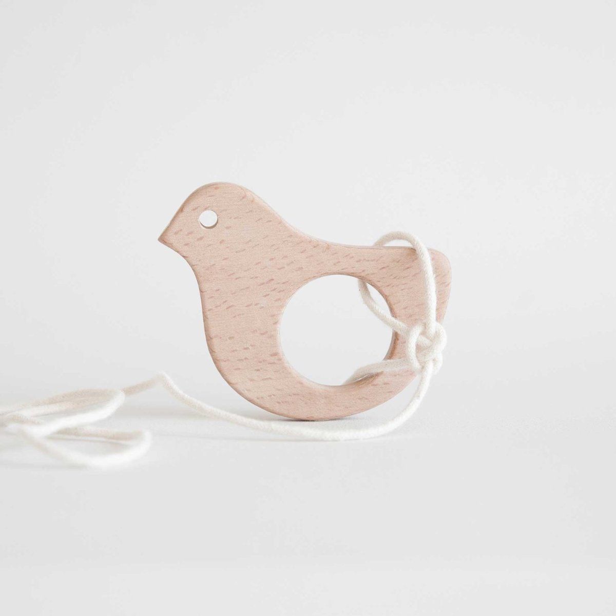 Eco Natural Wooden Baby Teether | Soother - Duck - Bluebrontide