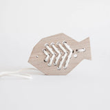 wooden lacing toy fish