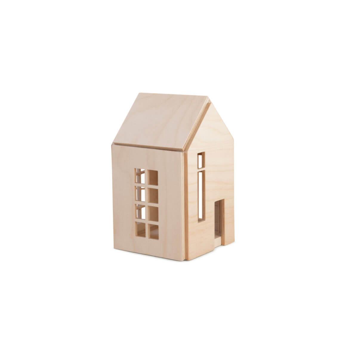 Babai magnetic wooden dollhouse natural