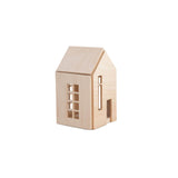 Babai magnetic wooden dollhouse natural