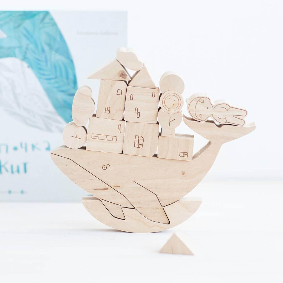 Babai toys stories from the sea children's balancing stacking game educational wooden toys at blue brontide UK