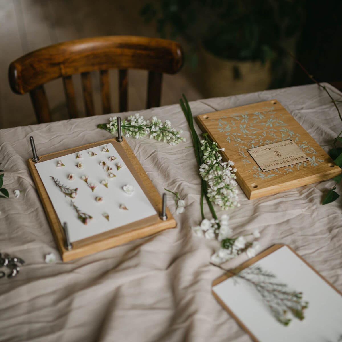 heirloom wooden flower press flower presses at blue brontide uk