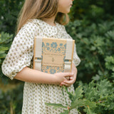 wooden flower press with straps - flower pressing at blue brontide uk