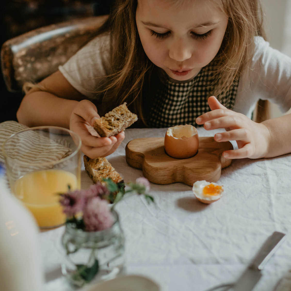 children's wooden egg cup - cloud