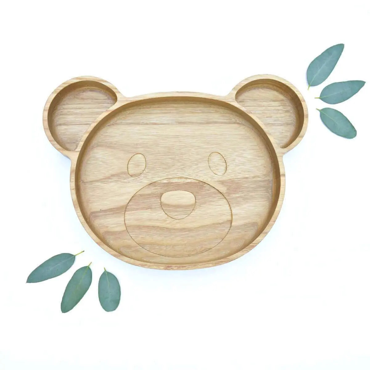 eco wooden bear plate