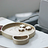 Baby | Kids Eco Wooden Bear Plate - bluebrontide