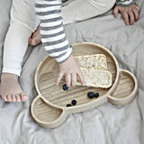 Baby | Kids Eco Wooden Bear Plate - bluebrontide