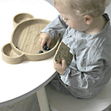 eco wooden bear plate