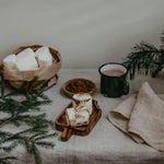 Eco wooden children's plate in ice lolly bite at blue brontide