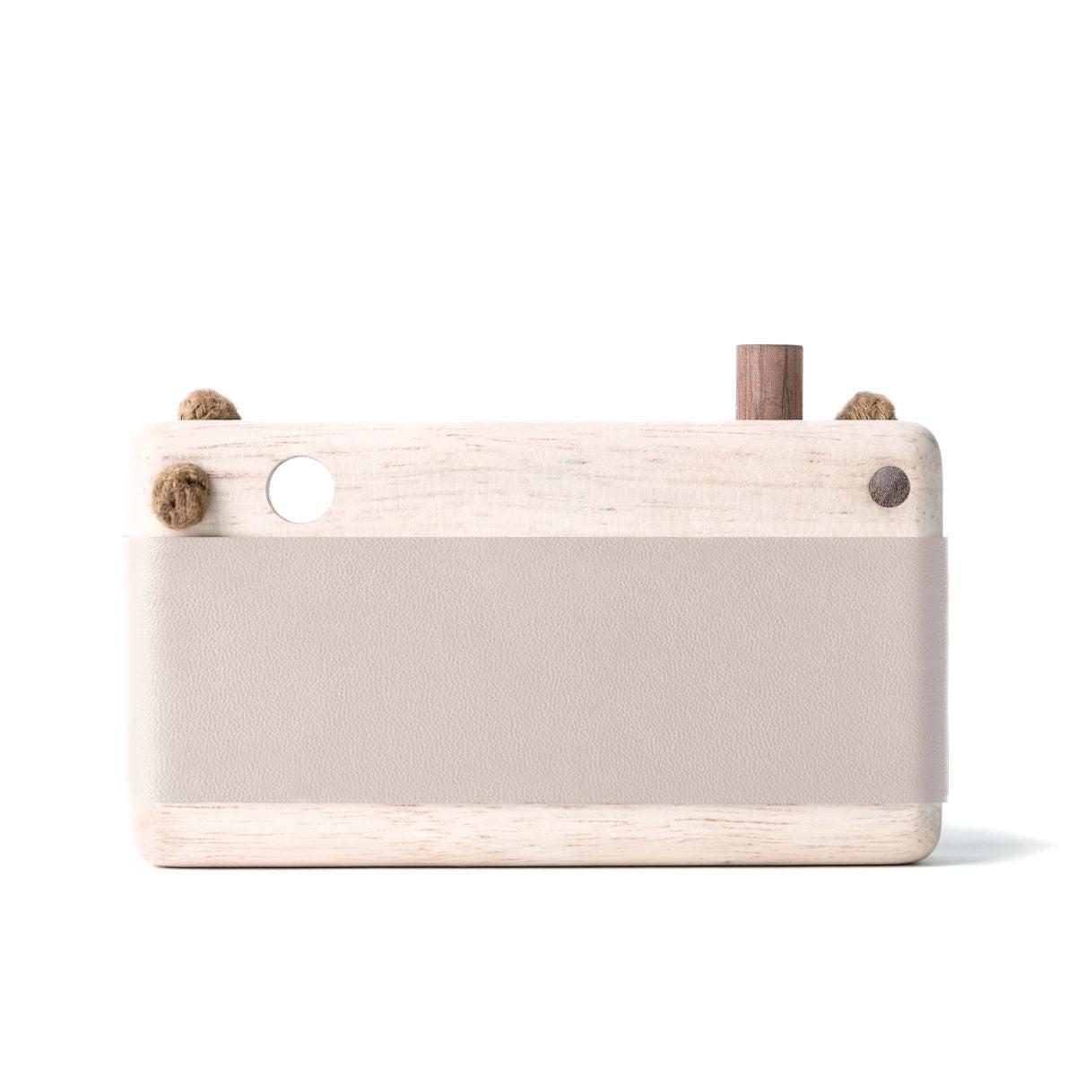 fanny & alexander wooden toy camera in grey lilac