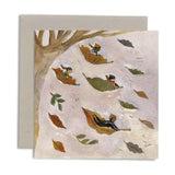 gemma koomen greeting card autumn leaves at blue brontide uk