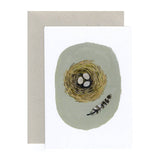 gemma koomen greeting card feather and nest