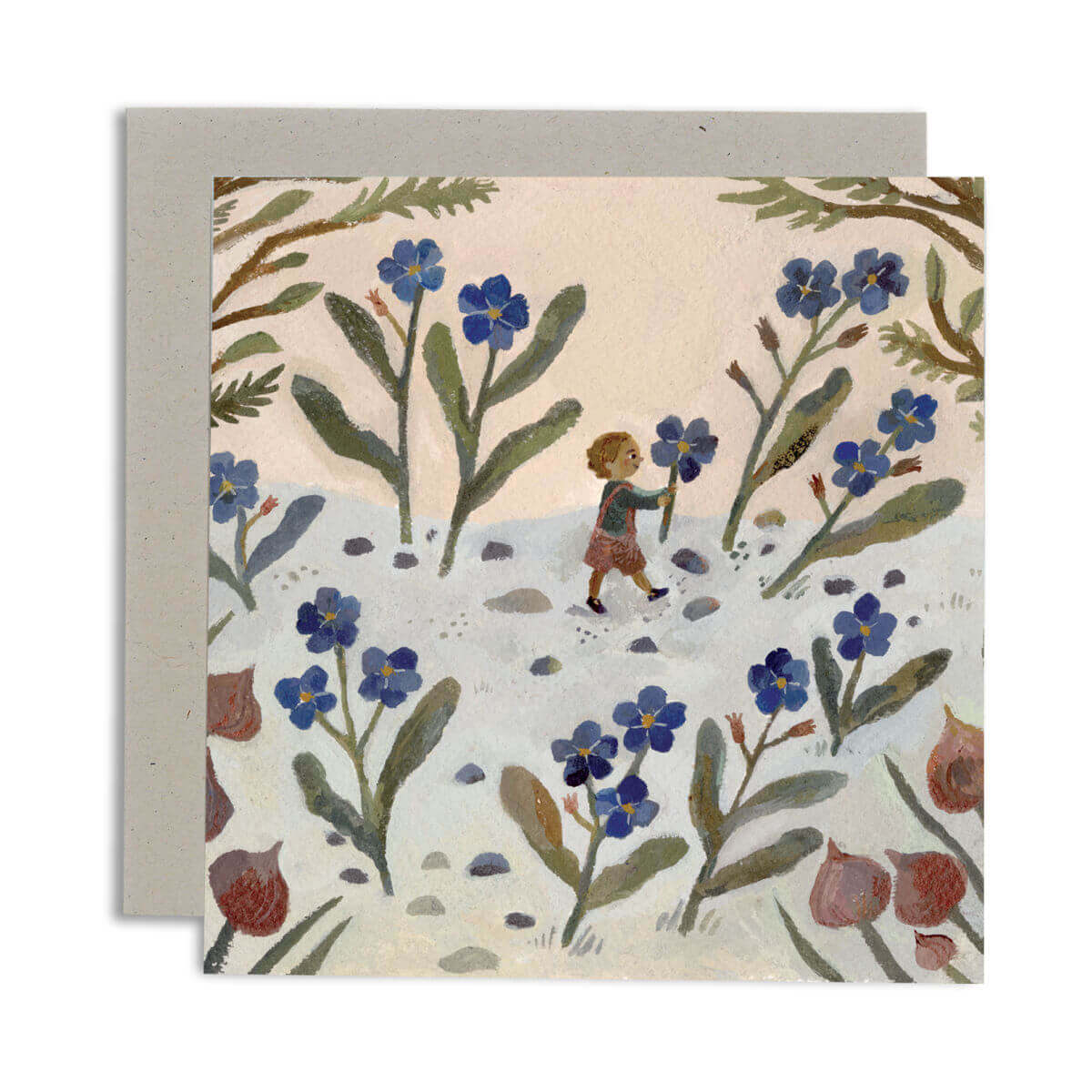 gemma koomen greeting card in the forget me nots