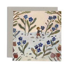 gemma koomen greeting card in the forget me nots