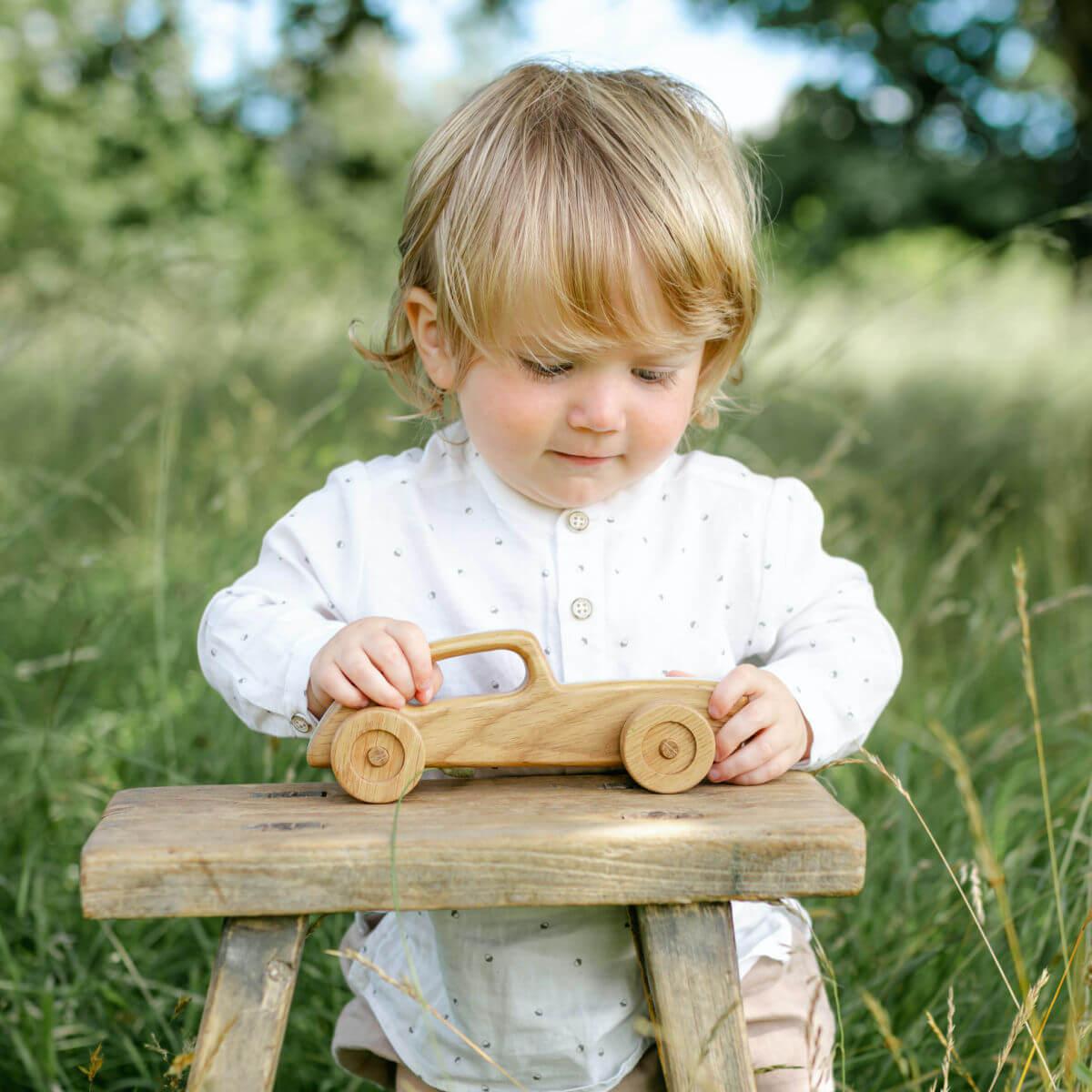 heirloom wooden toy racing cars handmade wood toy cars by blue brontide UK