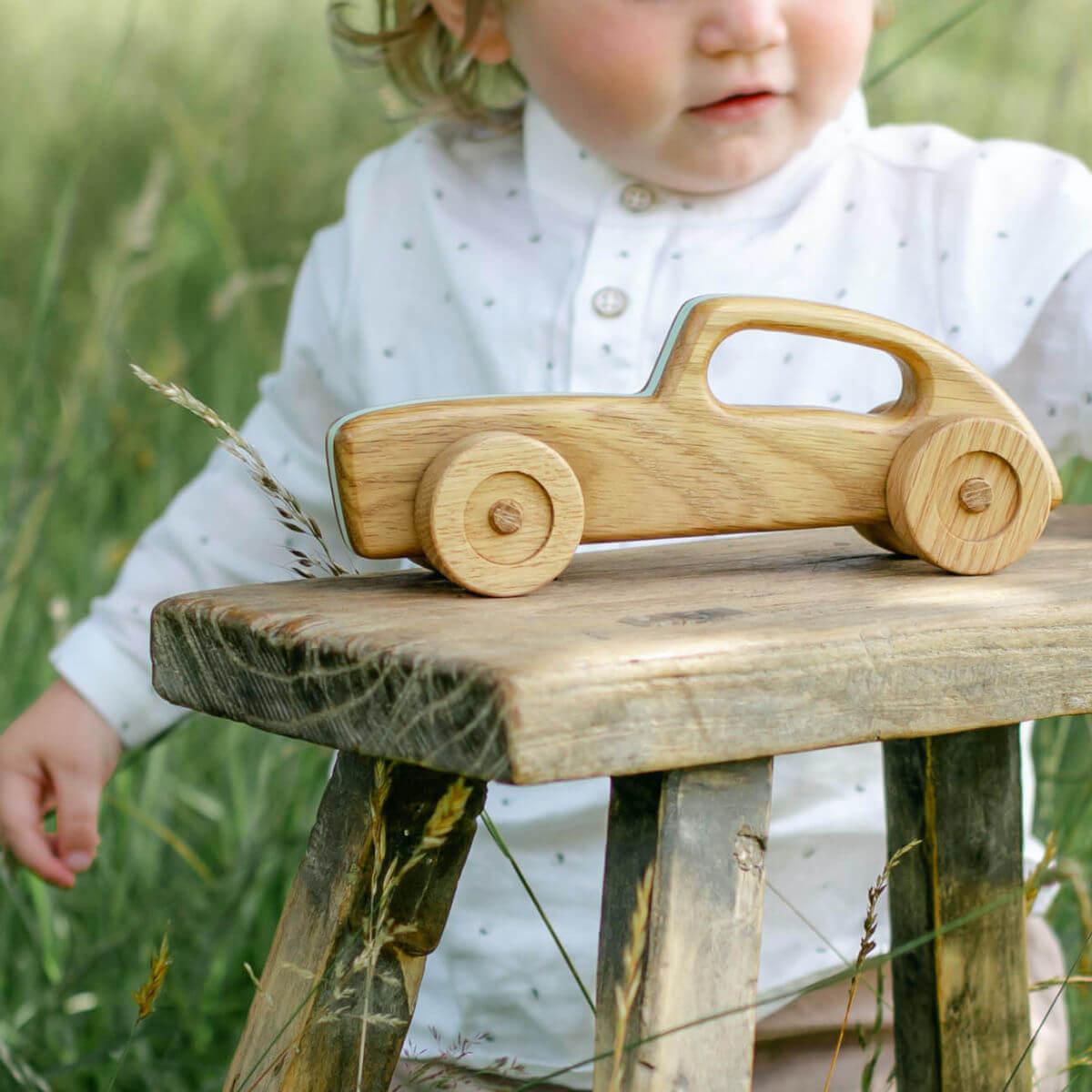 heirloom wooden toy racing cars handmade wood toy cars by blue brontide UK