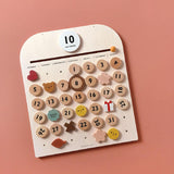 moon picnic wooden toy calendar