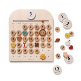 moon picnic wooden toy calendar