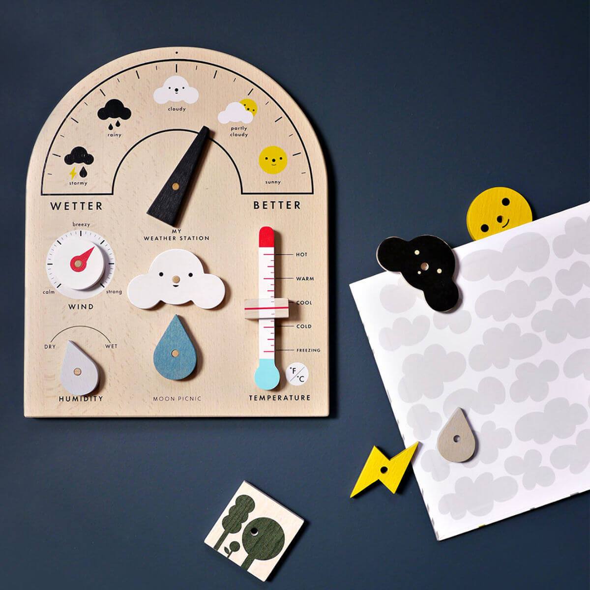 moon picnic my weather station educational toy at blue brontide