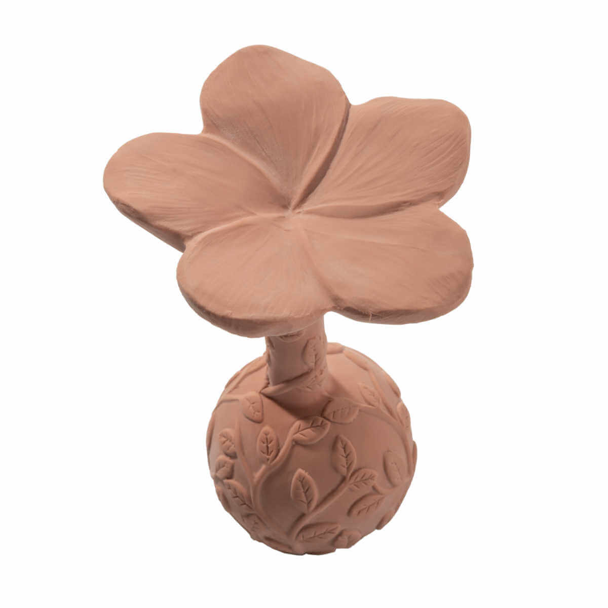 Natruba plumeria flower baby rattle sensory toy natural rubber toys UK