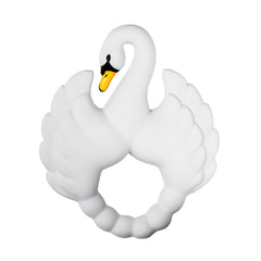 Natruba natural rubber toy teether swan uk