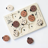 Wee Gallery wooden tray puzzle - Count to 10 Ladybirds