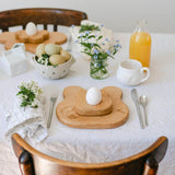 children's breakfast sets - wooden egg cup and toast board in bunny at blue brontide UK
