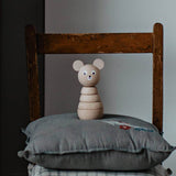 natural wooden stacking toy bear at blue brontide uk