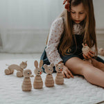 Wooden stacking and sorting toy cat at blue brontide UK