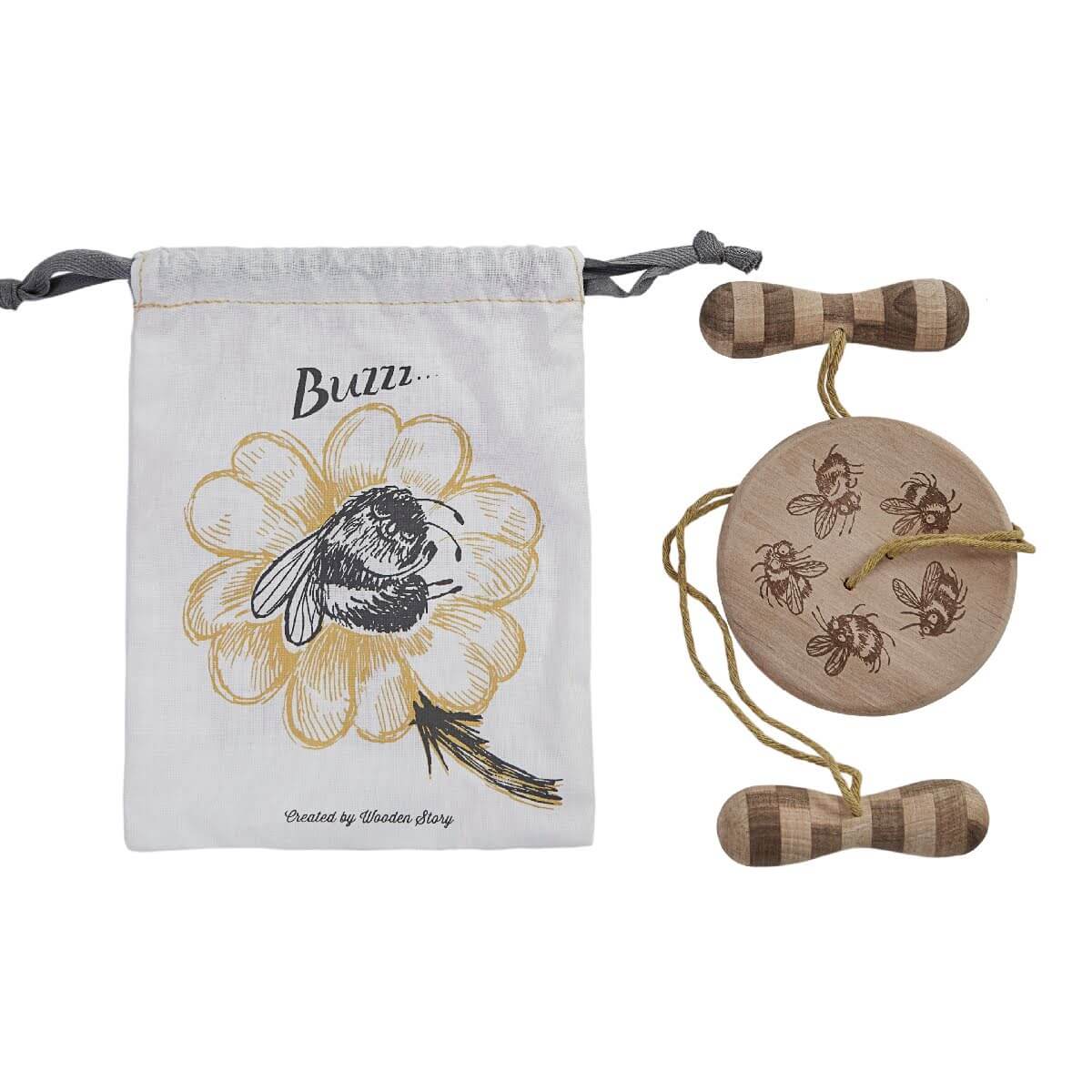 Swirling Spinner Buzz Toy - Wooden Story