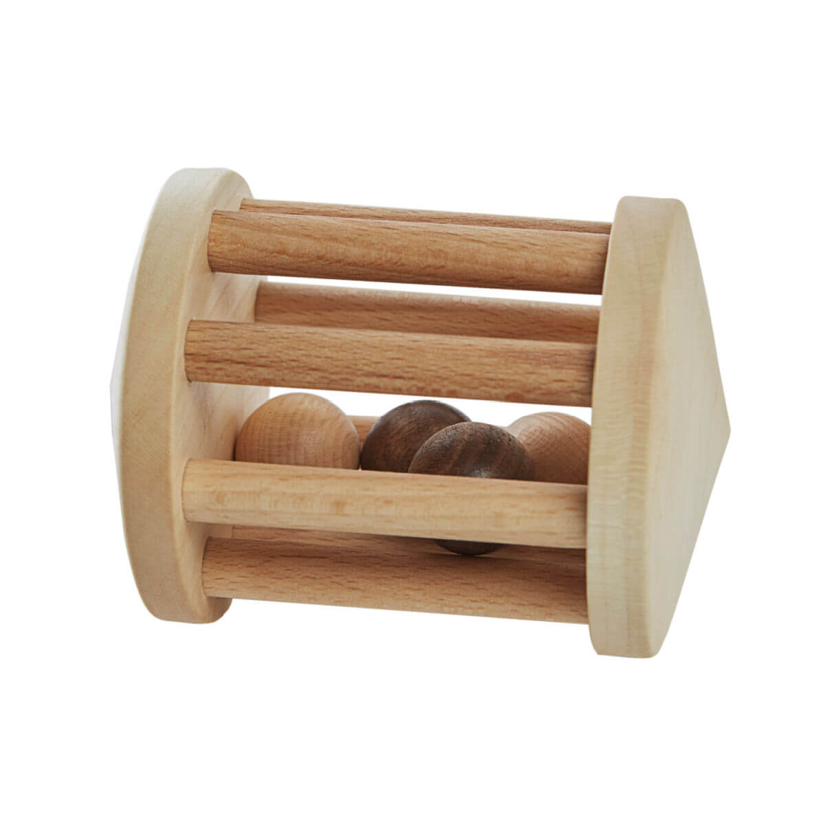 turtle dove handmade wooden rattle by wooden story