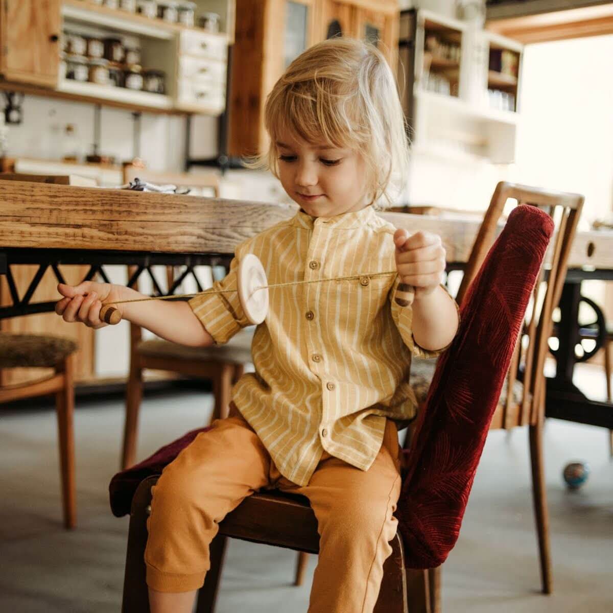 Swirling Spinner Buzz Toy - Wooden Story